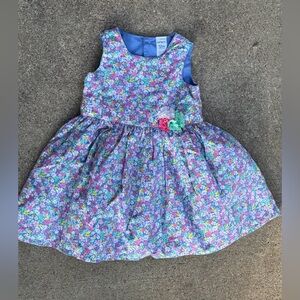 Carter’s Baby Girl Floral Party Dress 12M – Sleeveless, Lined, Tulle Skirt,
